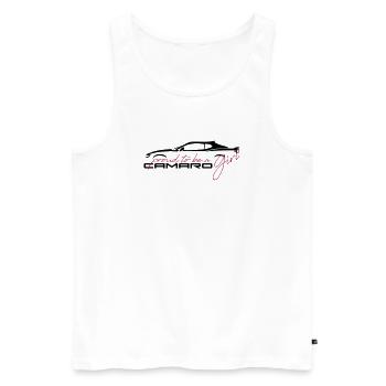 proud Camaro6 girl - Men's Premium Organic Tank Top - white - Front - AI Model Male 178 light (178cm)