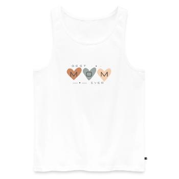 best mom ever - Men's Premium Organic Tank Top - white - Front - AI Model Male 178 light (178cm)