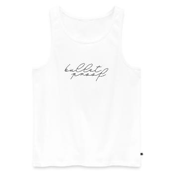 K-Pop Geschenk, K-Pop Fan, Bulletproof, Army - Männer Premium Bio Tank Top - Weiß - Vorne - AI Model Male 178 light (178cm)