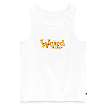 Weird tales - Men's Premium Organic Tank Top - white - Front - AI Model Male 178 light (178cm)