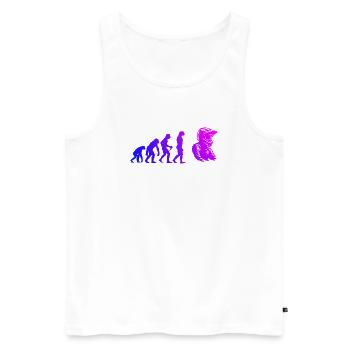 Statement für alle Motocross - Männer Premium Bio Tank Top - Weiß - Vorne - Michal (187cm)