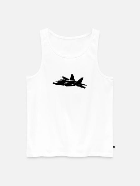 aircraft - Men's Premium Organic Tank Top - white