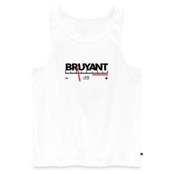 Laut - Männer Premium Bio Tank Top - Weiß - Vorne - AI Model Male 178 light (178cm)