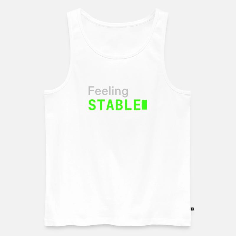 Feeling Stable | Developer mood - Männer Premium Bio Tank Top - Weiß