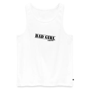 Bad Girl Forever Typo Design - Men's Premium Organic Tank Top - white - Front - AI Model Male 178 light (178cm)