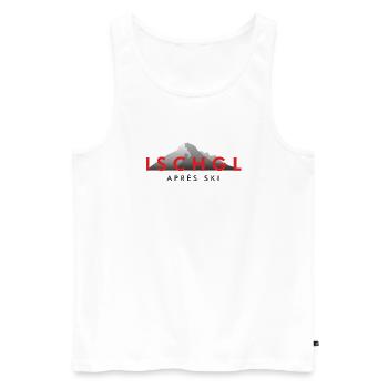 Ischgl Apres Ski Red Digital Winter Sports Design - Men's Premium Organic Tank Top - white - Front - Michal (187cm)