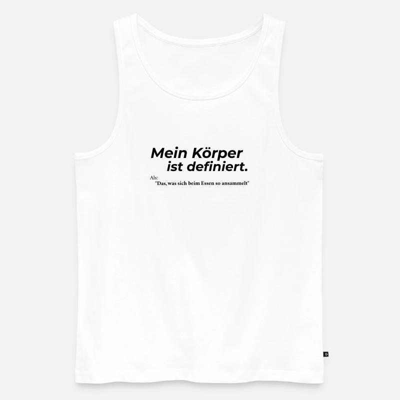 Koerper definiert - Männer Premium Bio Tank Top - Weiß