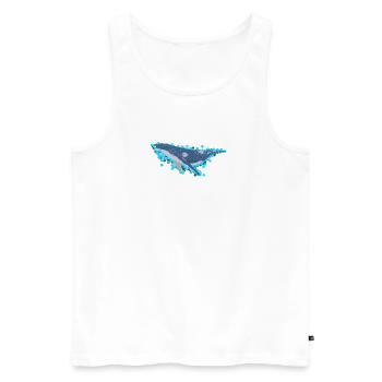 Humpback Whale for Sea Lovers - Men's Premium Organic Tank Top - white - Front - Michal (187cm)