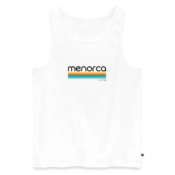 Menorca - Spain - Spanien - Espana - Balearen - Männer Premium Bio Tank Top - Weiß - Vorne - AI Model Male 178 light (178cm)