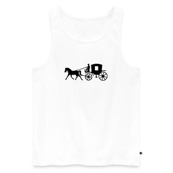véhicule - Débardeur bio Premium Homme - blanc - Devant - Michal (187cm)