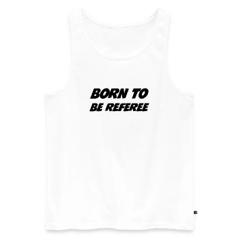 Referee - Schiedsrichter Arbitre - Sport - Match - Débardeur bio Premium Homme - blanc - Devant - AI Model Male 178 light (178cm)