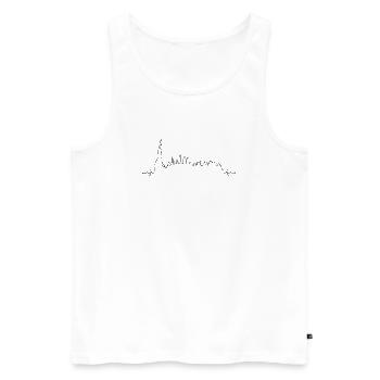 design_missing_request - Men's Premium Organic Tank Top - white - Front - Michal (187cm)