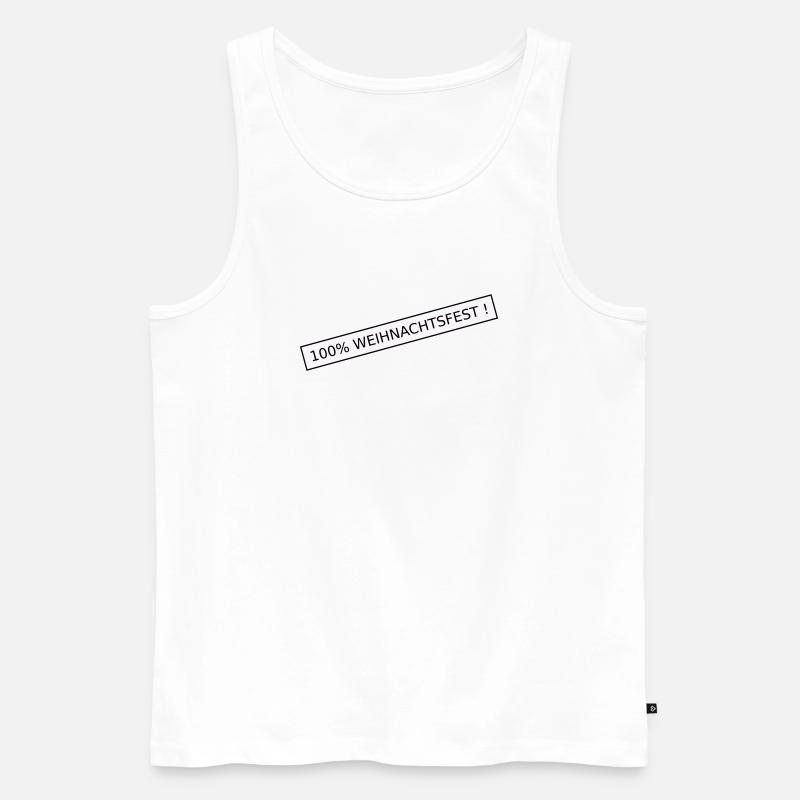 100 Prozent weihnachtsfest - Männer Premium Bio Tank Top - Weiß