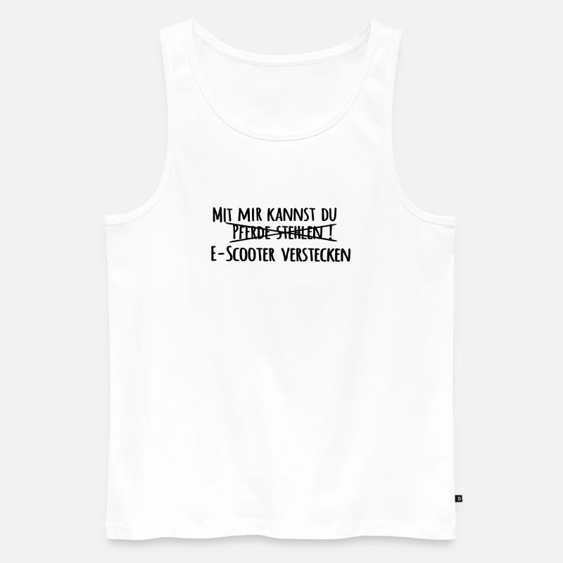 Pferde stehlen - Männer Premium Bio Tank Top - Weiß