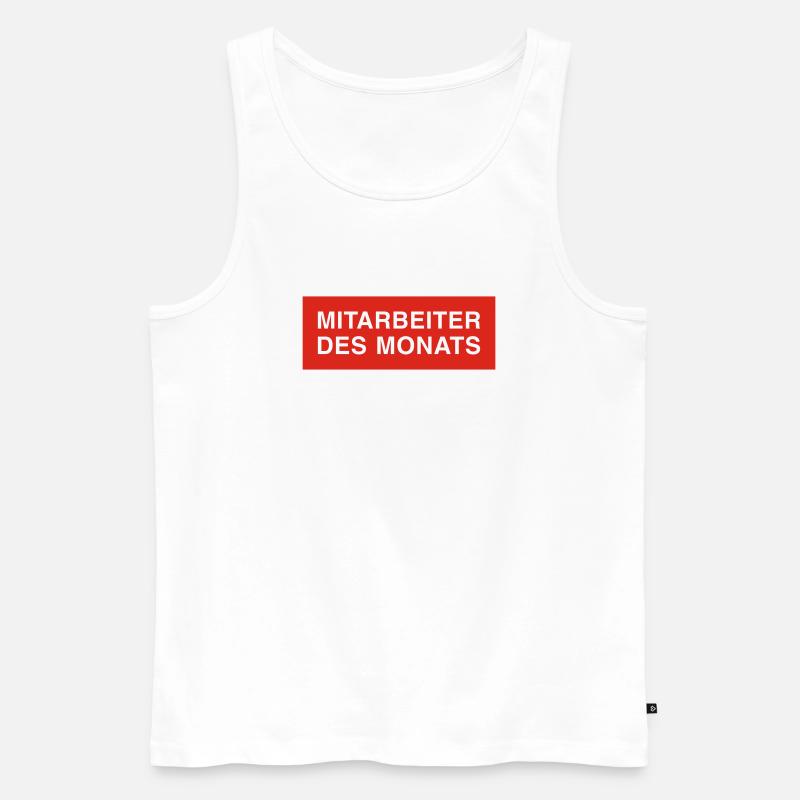 mitarbeiter des monats - Männer Premium Bio Tank Top - Weiß