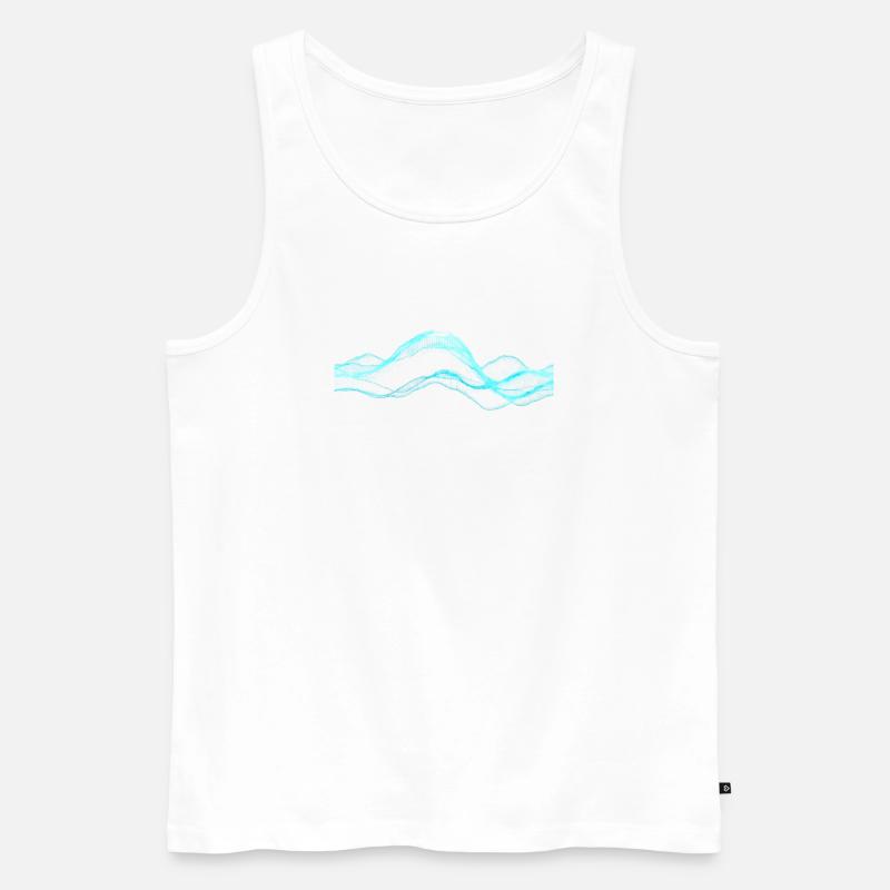 Data Overload - Männer Premium Bio Tank Top - Weiß