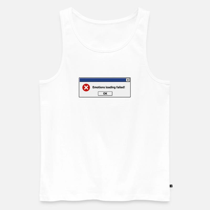 Emotions loading failed - Men's Premium Organic Tank Top - white