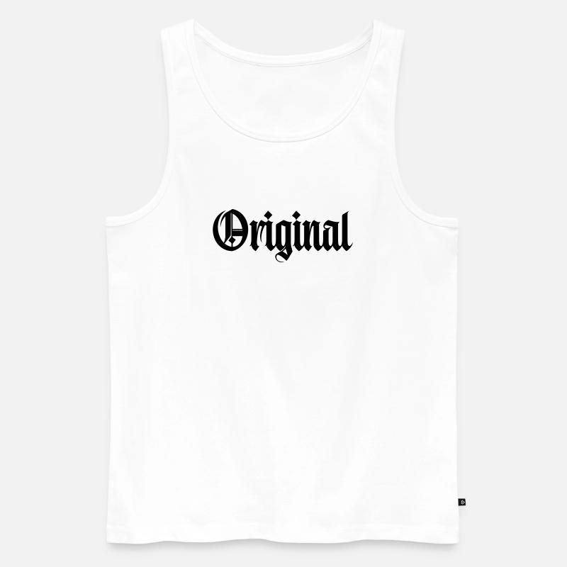Original - Männer Premium Bio Tank Top - Weiß
