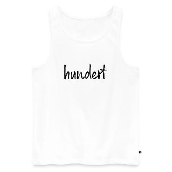 100 hundert Jubiläum Jahrestag Geburtstag Geschenk - Männer Premium Bio Tank Top - Weiß - Vorne - AI Model Male 178 light (178cm)