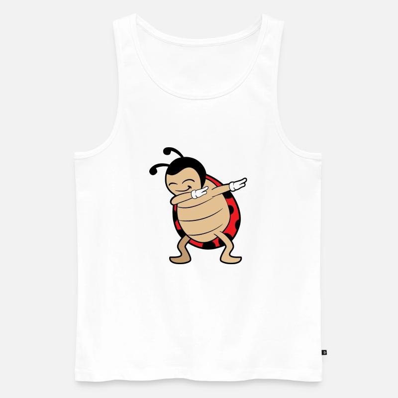 Dabbing Dab ladybug - Men's Premium Organic Tank Top - white