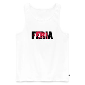 Feria - Débardeur bio Premium Homme - blanc - Devant - AI Model Male 178 light (178cm)