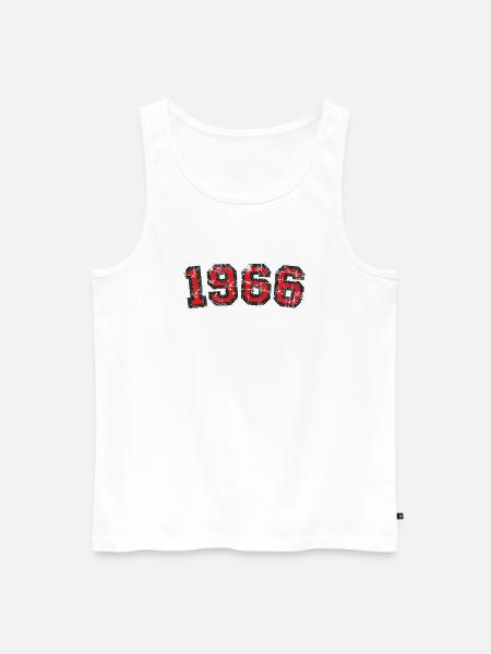 Né en 1966 Anniversaire Année - Débardeur bio Premium Homme - blanc