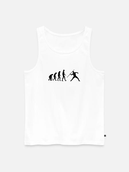 Javelin Throw Thrower Lancer de Javelot Speerwurf - Men's Premium Organic Tank Top - white