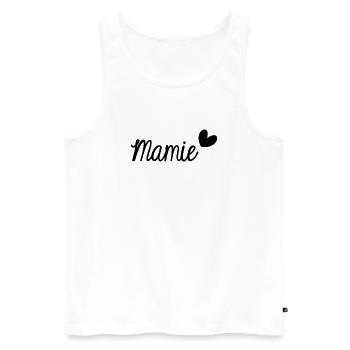 GRANNY - Men's Premium Organic Tank Top - white - Front - AI Model Male 178 light (178cm)