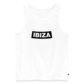IBIZA Chapter Element 1C (JGA MC-Rocker-Style) - Men's Premium Organic Tank Top - white - Front - AI Model Male 178 light (178cm)