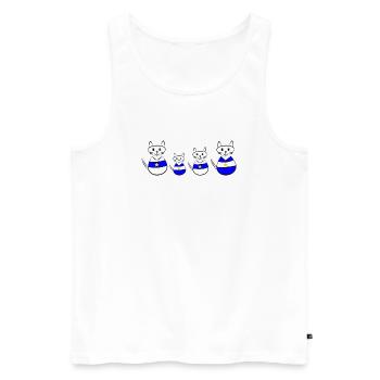 anniversary. Anniversary Decade. humor. funny - Men's Premium Organic Tank Top - white - Front - Michal (187cm)
