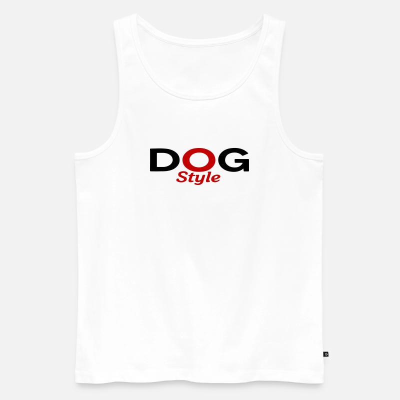 Dogstyle - Männer Premium Bio Tank Top - Weiß