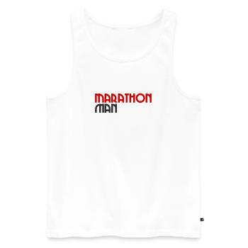 Marathon Man - Running - Jogging - Running Endurance - Men's Premium Organic Tank Top - white - Front - Michal (187cm)