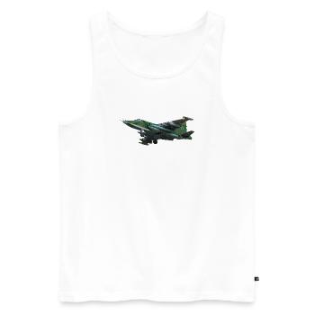 Su-25 - Men's Premium Organic Tank Top - white - Front - AI Model Male 178 light (178cm)