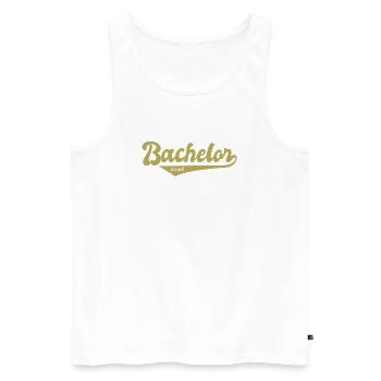 Bachelor 2026 Graduation Graduation - Men's Premium Organic Tank Top - white - Front - AI Model Male 178 light (178cm)