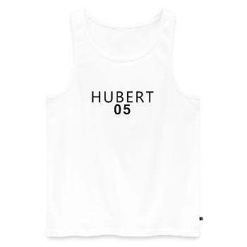 Dschungel Fan 2026  Karneval Kostüm HUBERT Edition - Männer Premium Bio Tank Top - Weiß - Vorne - AI Model Male 178 light (178cm)