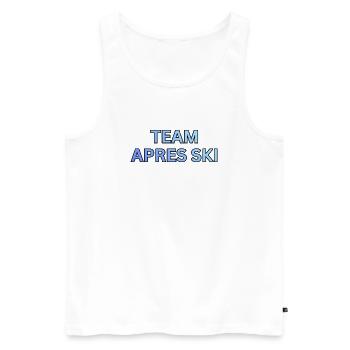 Team Après Ski Gradient - Men's Premium Organic Tank Top - white - Front - AI Model Male 178 light (178cm)