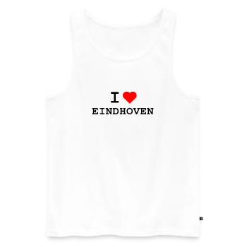 Ich liebe Eindhoven - J’aime Eindhoven - Débardeur bio Premium Homme - blanc - Devant - Michal (187cm)