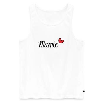 OMA. MAMA. OMA. MUTTERTAG - Männer Premium Bio Tank Top - Weiß - Vorne - Michal (187cm)