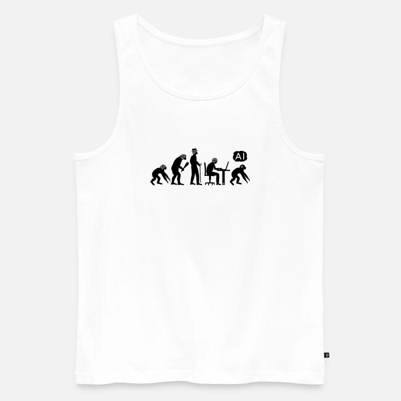 AI-volution - Männer Premium Bio Tank Top - Weiß
