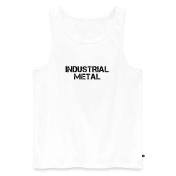 Industriemetall - Männer Premium Bio Tank Top - Weiß - Vorne - Michal (187cm)