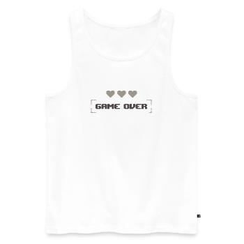 Fin du jeu - Fin du jeu - Débardeur bio Premium Homme - blanc - Devant - Michal (187cm)