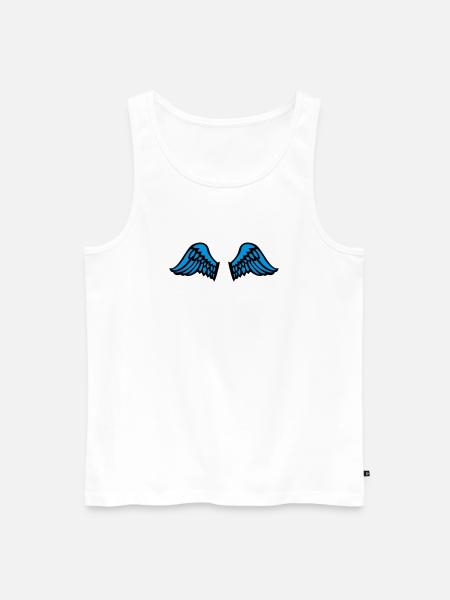 wings - Männer Premium Bio Tank Top - Weiß