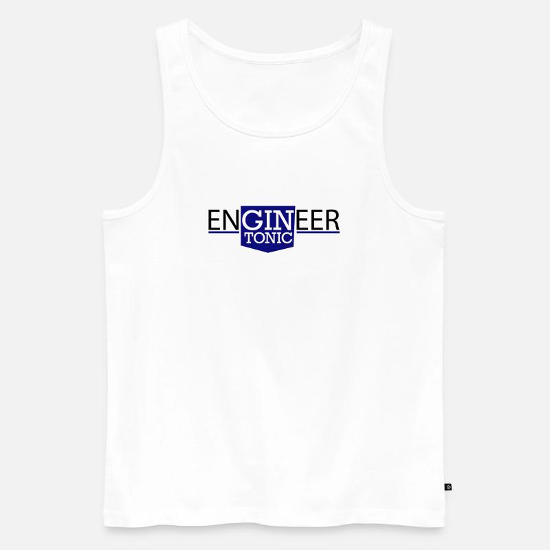 Engineer - Männer Premium Bio Tank Top - Weiß