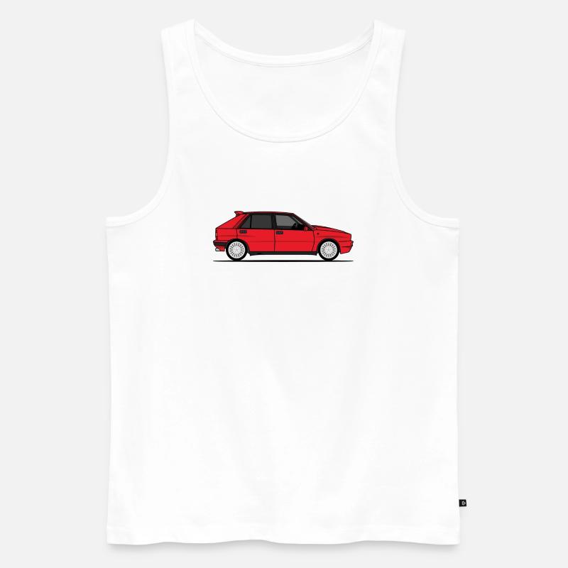 Delta Red - Männer Premium Bio Tank Top - Weiß