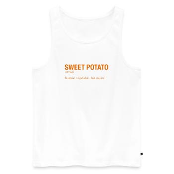 SWEET POTATO - Männer Premium Bio Tank Top - Weiß - Vorne - AI Model Male 178 light (178cm)