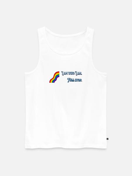 I am what I am - Men's Premium Organic Tank Top - white