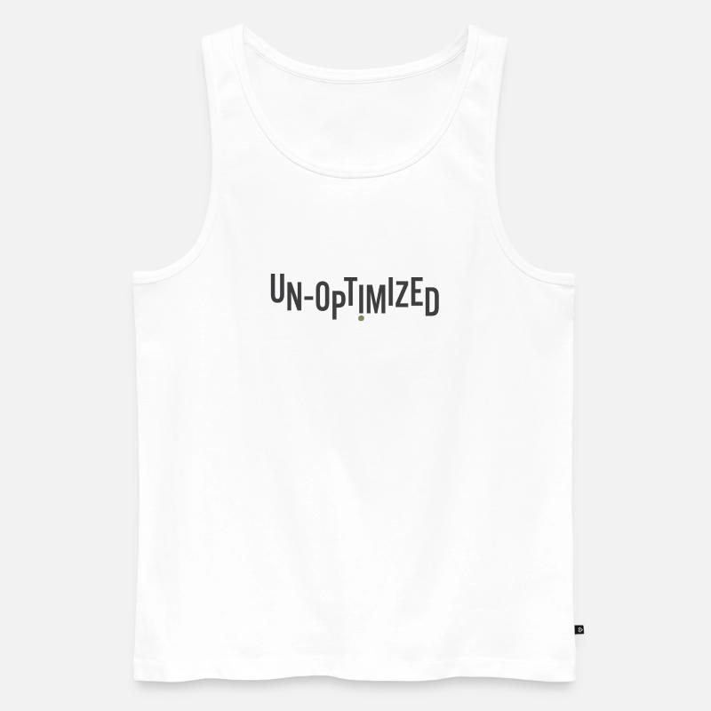 Unoptimized - Männer Premium Bio Tank Top - Weiß