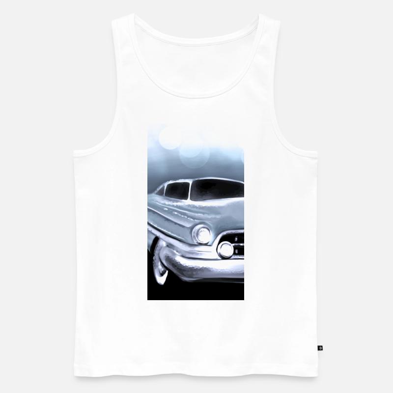 auto Oldtimer - Männer Premium Bio Tank Top - Weiß