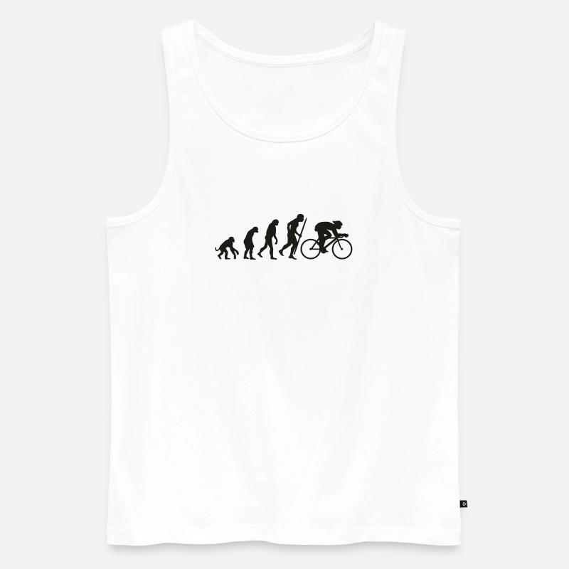 Eveolution cycling - Männer Premium Bio Tank Top - Weiß