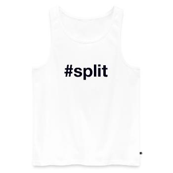 Split Hrvatska Croatia Kroatien Hashtag - Männer Premium Bio Tank Top - Weiß - Vorne - AI Model Male 178 light (178cm)